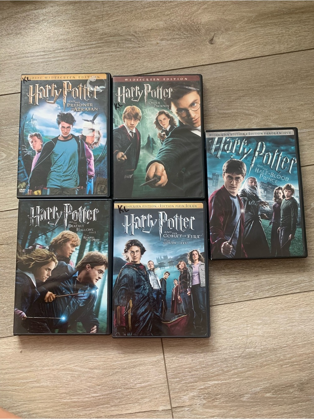 Harry Potter DVD Movie Bundle Lot of 5